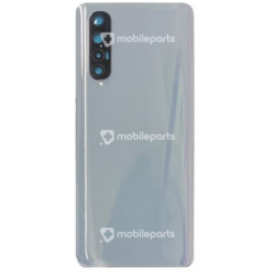 Back Cover White + Camera Lens Oppo Reno 3 No Logo