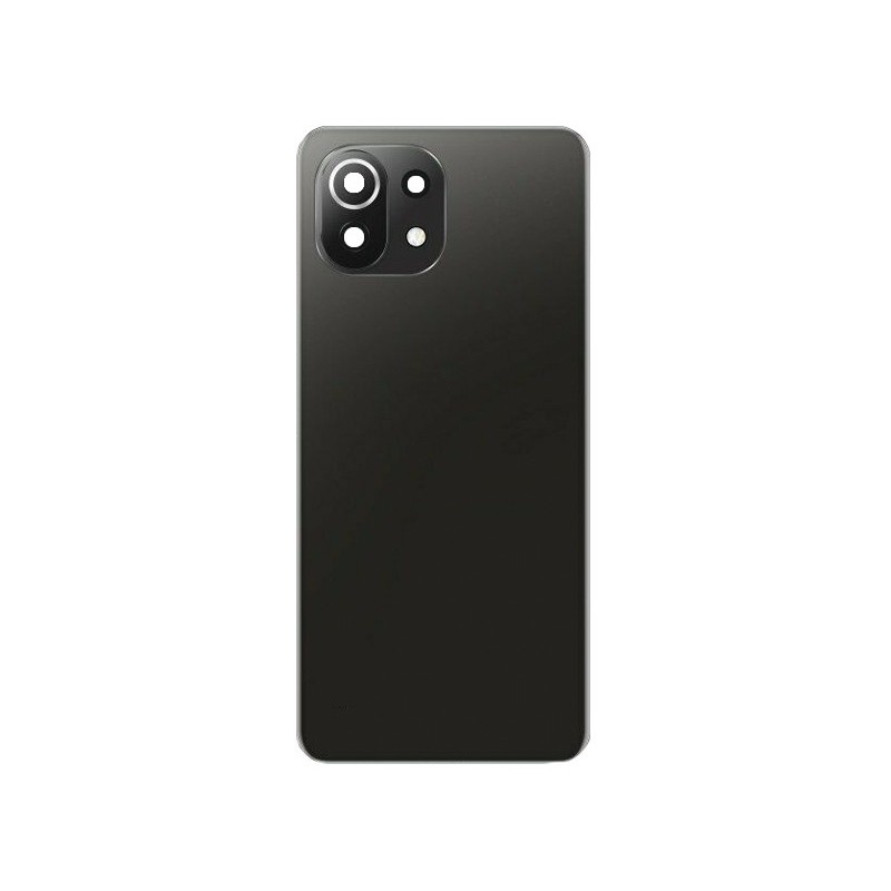 Rear Cover Black + Camera Lens Xiaomi Mi 11 Lite - 11 Lite 5G No Logo