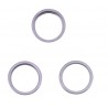 3PCS Rear Camera Glass Lens Metal Outside Protector Purple IPhone 14 Pro