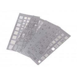 Kit 4 PCS Universal Stancil MTK MSM Reballing IC - Nand - CPU