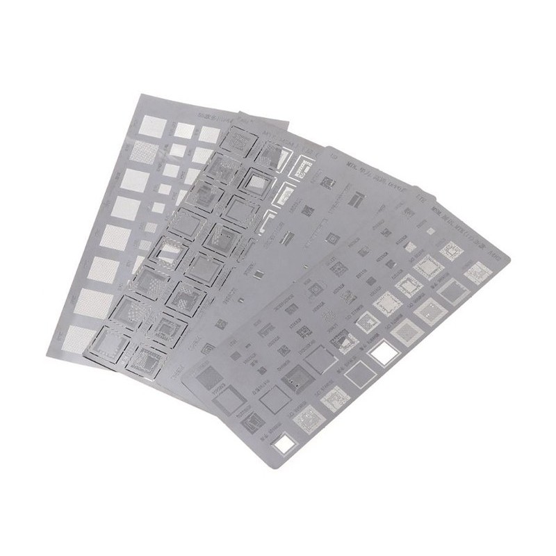 Kit 4 PCS Universal Stancil MTK MSM Reballing IC - Nand - CPU