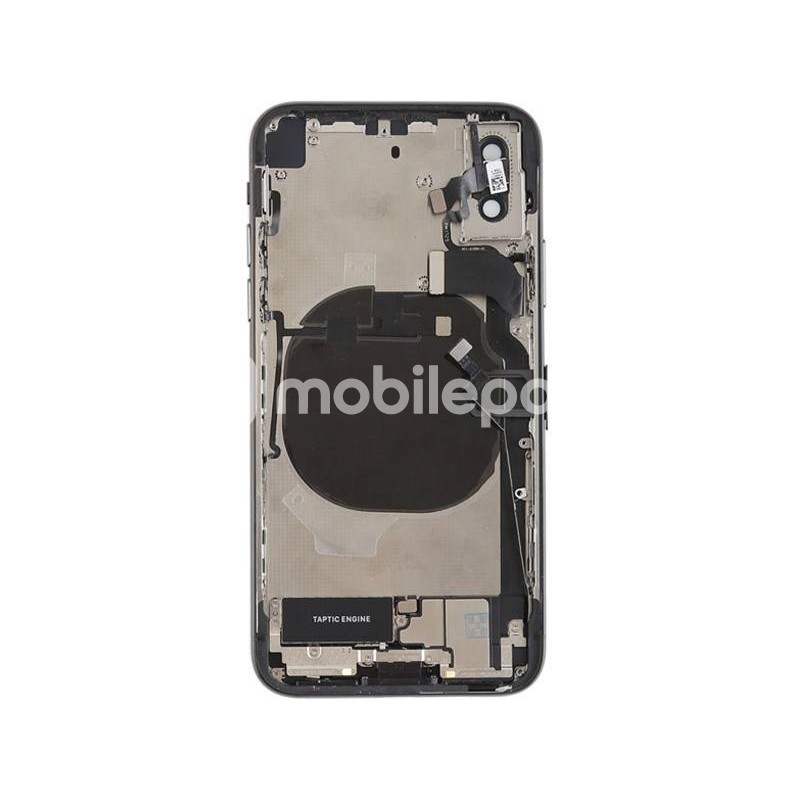 Battery Back Cover Full Black iPhone X No Logo