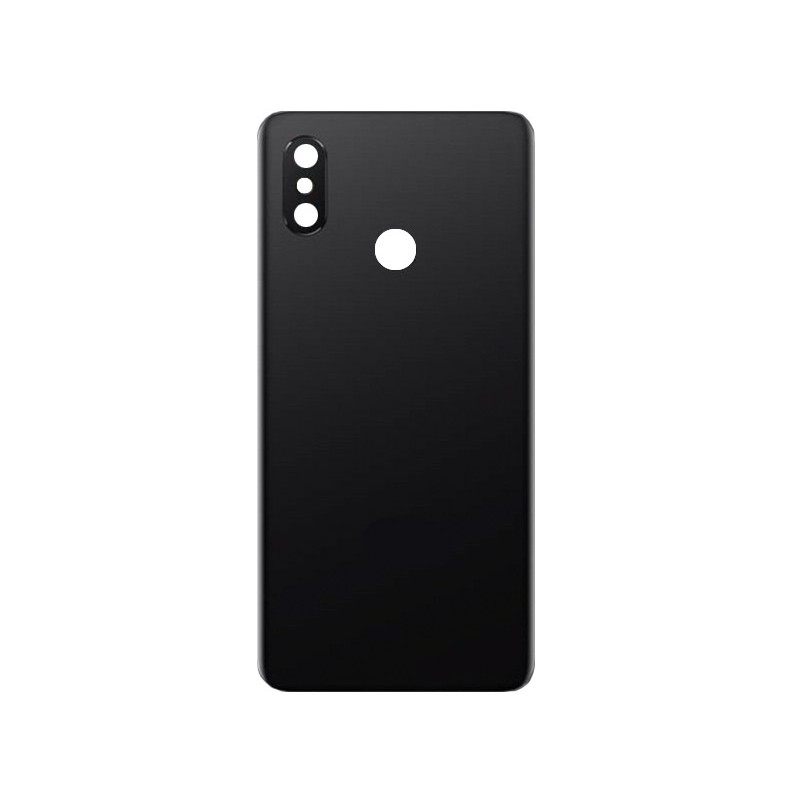 Rear Cover Black + Camera Lens Xiaomi Mi8 No Logo