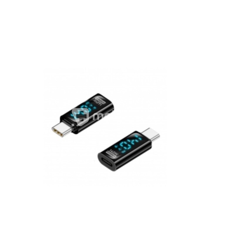 Type-C(Male) to Type-C(Female) 140W 40Gbps Digital Display Charging Adapter Black