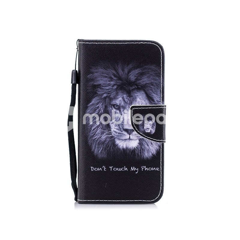 Leather Case TPU+PU Lion iPhone X - XS