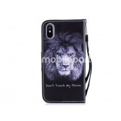 Leather Case TPU+PU Lion iPhone X - XS
