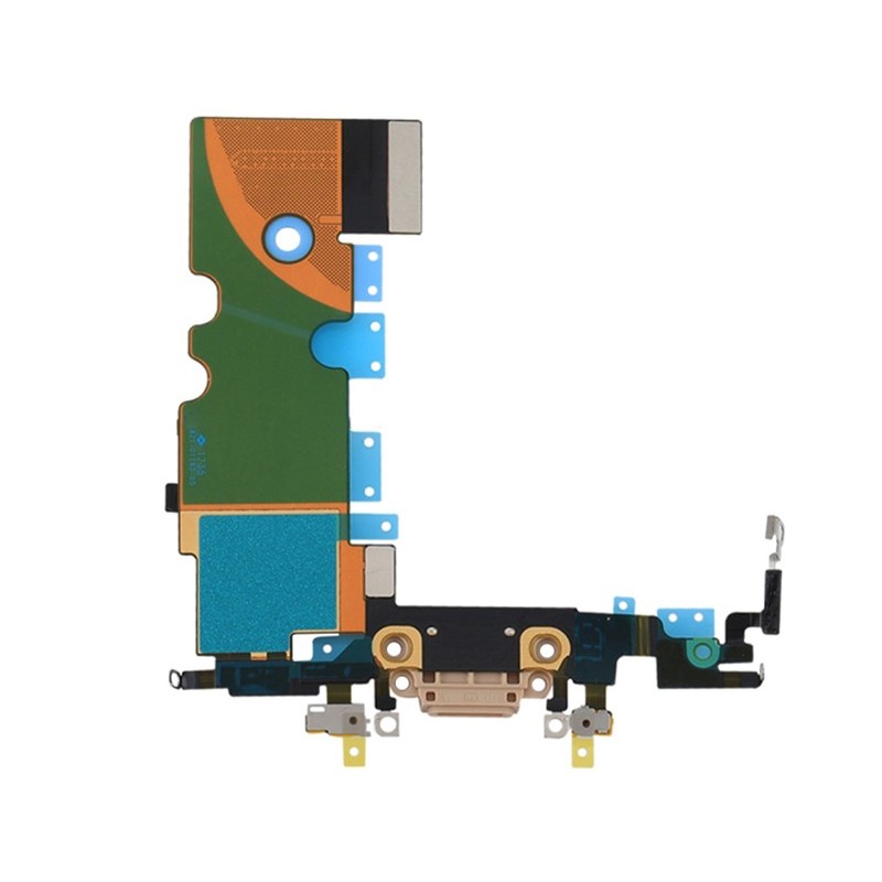 Charging Connector Gold Flat Cable iPhone 8 (TOP)
