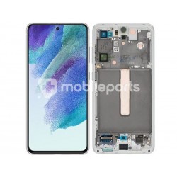 Display Touch + Frame White Samsung SM-G990 S21 FE Ori