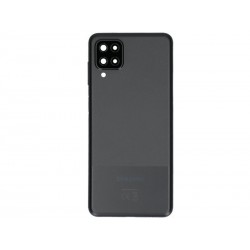 Rear Cover Black + Camera Lens Samsung SM-A125 A12 Ori