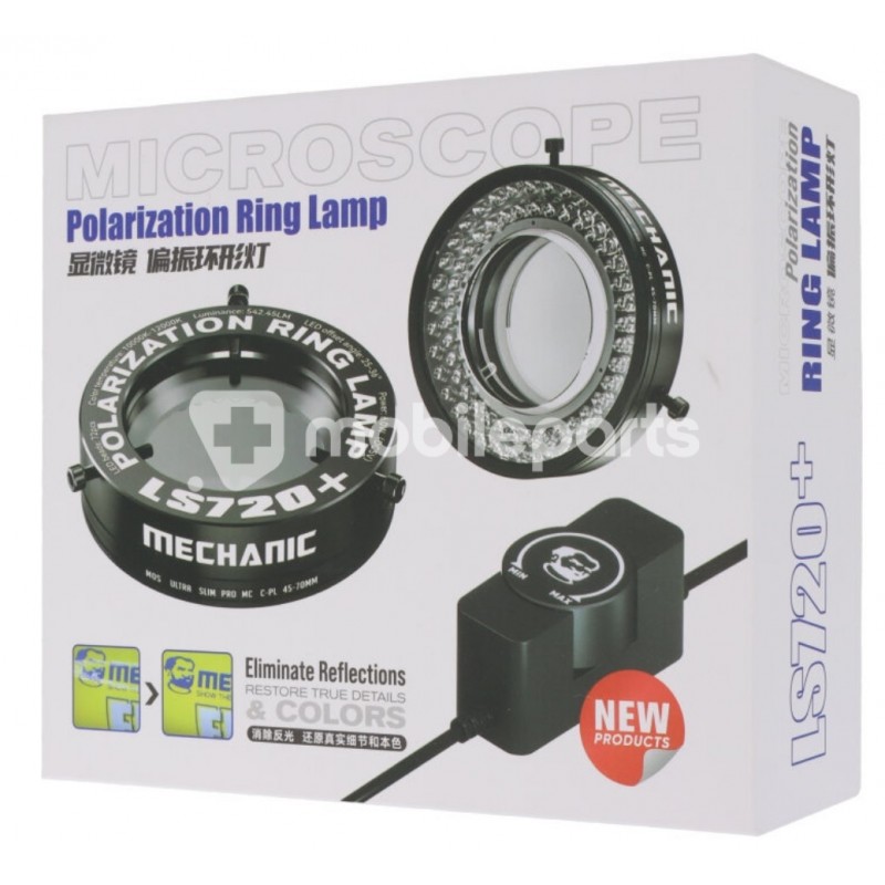 Mechanic LS720+ Ultra High Lumen Adjustable Microscope Polarized Ring Lamp