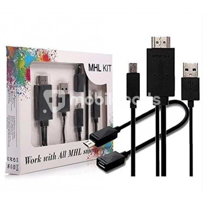 1.8m MHL Micro USB to HDMI Adapter Cable Kit