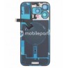 Rear Cover White Titanium + Holder + Magnetism Ring iPhone 16 Pro Max No Logo