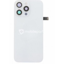 Rear Cover White Titanium + Holder + Magnetism Ring iPhone 16 Pro Max No Logo