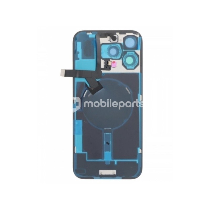 Rear Cover Black Titanium + Holder + Magnetism Ring iPhone 16 Pro Max No Logo