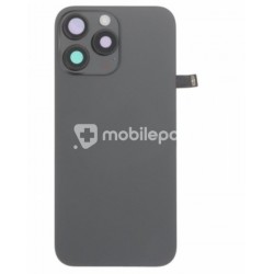 Rear Cover Black Titanium + Holder + Magnetism Ring iPhone 16 Pro Max No Logo