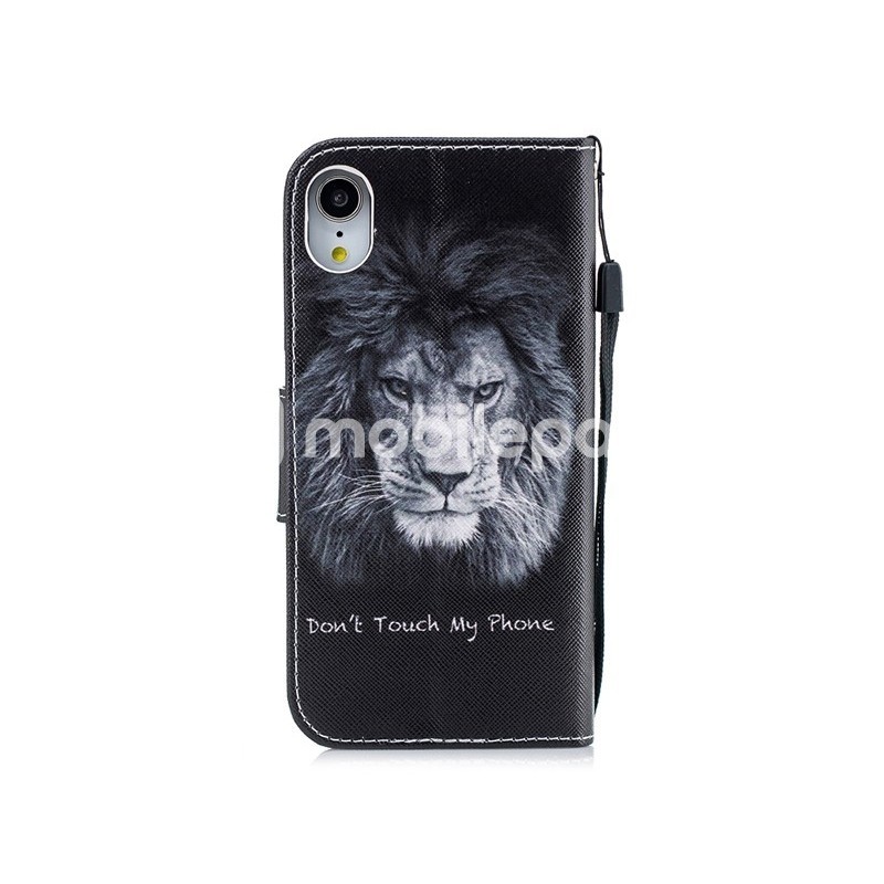 Leather Case TPU+PU Lion iPhone XR