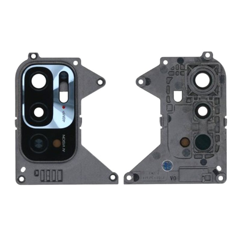 Rear Camera Lens + Frame Black Xiaomi Redmi Note 10 5G