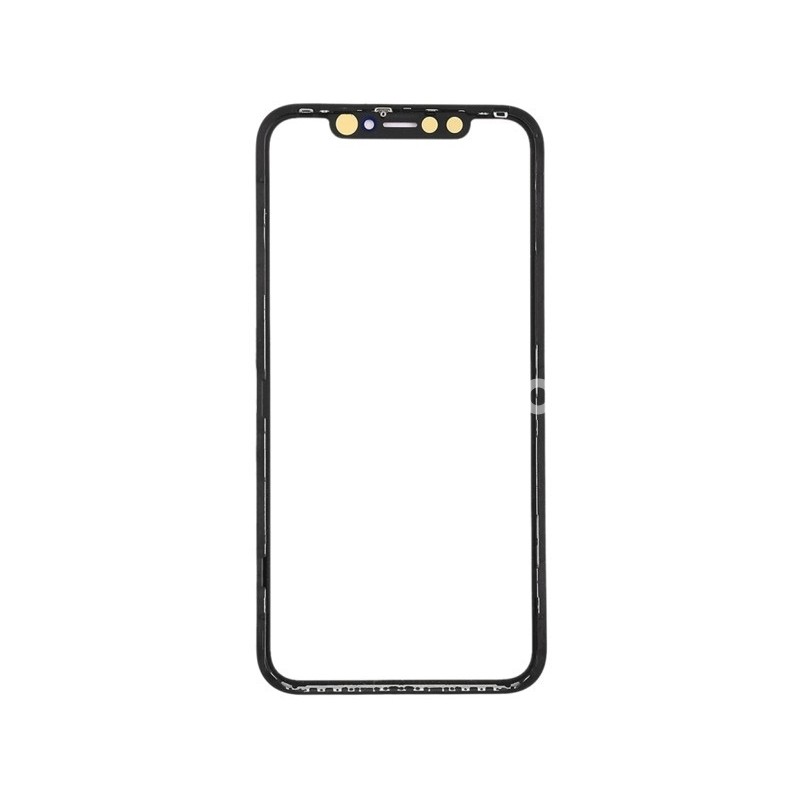 Glass Lens Black + Frame + Oca iPhone XR