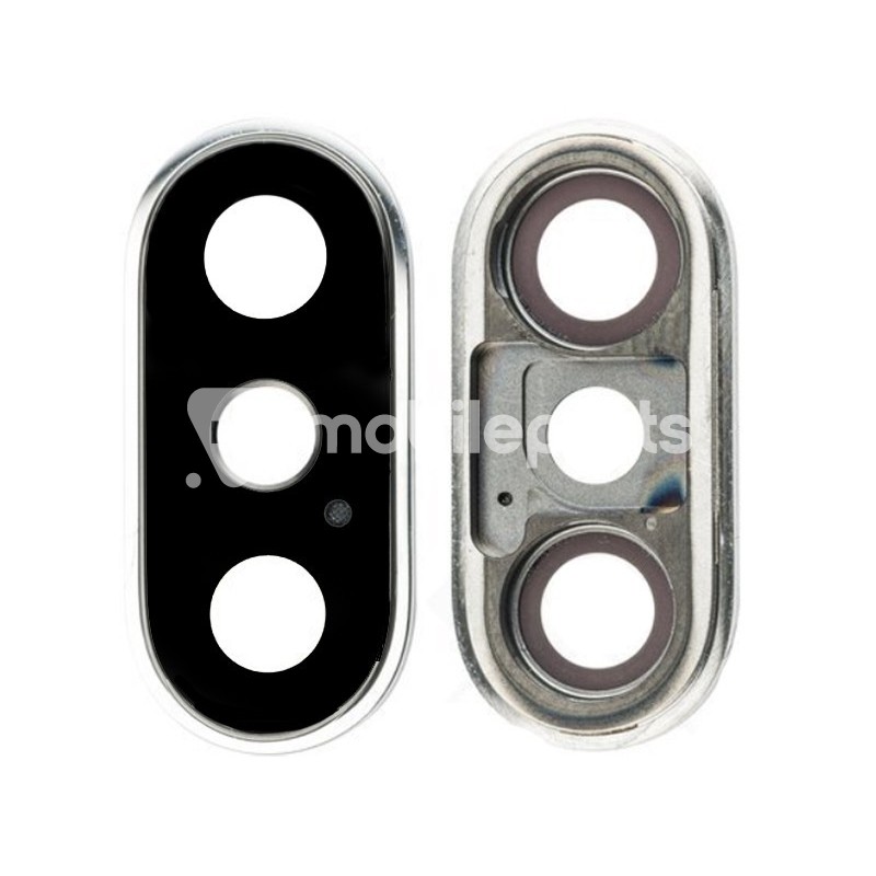 Rear Camera Lens + Frame White iPhone XS