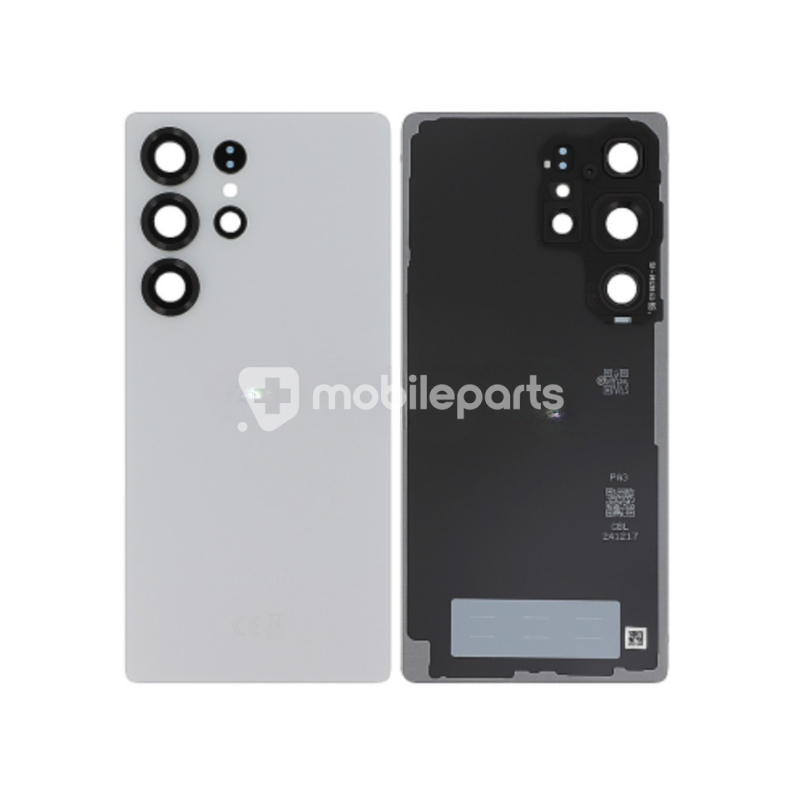Rear Cover Titanium White Silver Samsung SM-S938 S25 Ultra