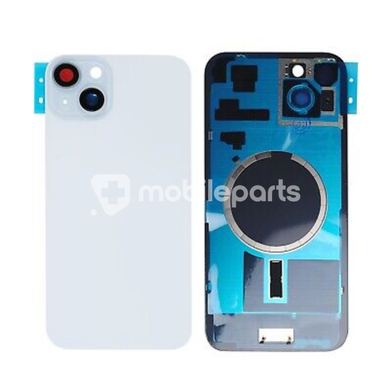 Rear Cover Blue + Holder + Magnetism Ring iPhone 15 No Logo