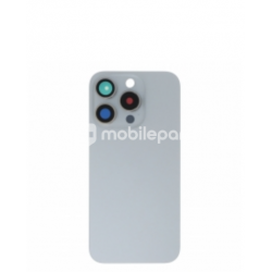Rear Cover White Titanium + Holder + Magnetism Ring iPhone 15 Pro No Logo