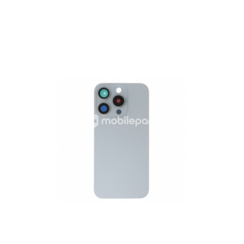 Rear Cover White Titanium + Holder + Magnetism Ring iPhone 15 Pro No Logo
