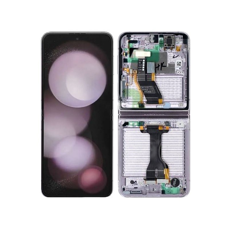 Display Touch + Frame Lavander Samsung SM-F731 Flip 5 Ori