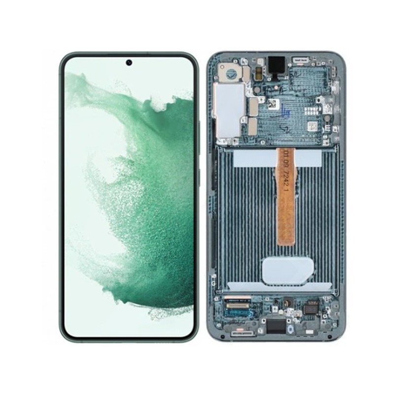 Display Touch + Frame Green Samsung SM-S906 S22+ Ori