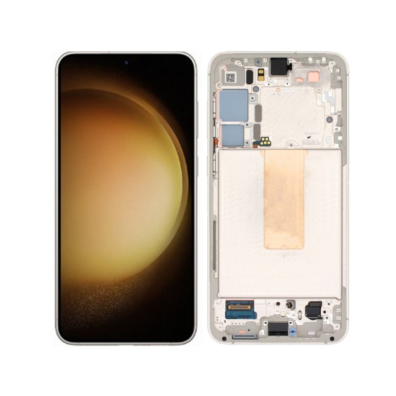 Display Touch + Frame Cream Samsung SM-S916 S23+ Ori