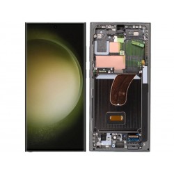 Display Touch + Frame Green Samsung SM-S918B S23 Ultra Ori
