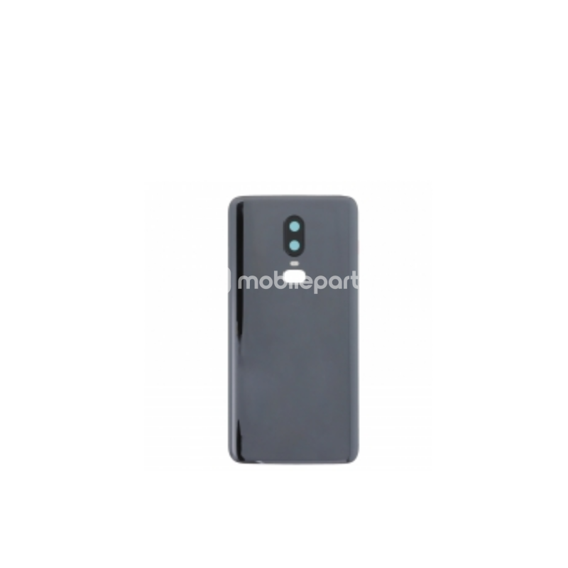 Rear Cover Black + Camera Lens OnePlus 6