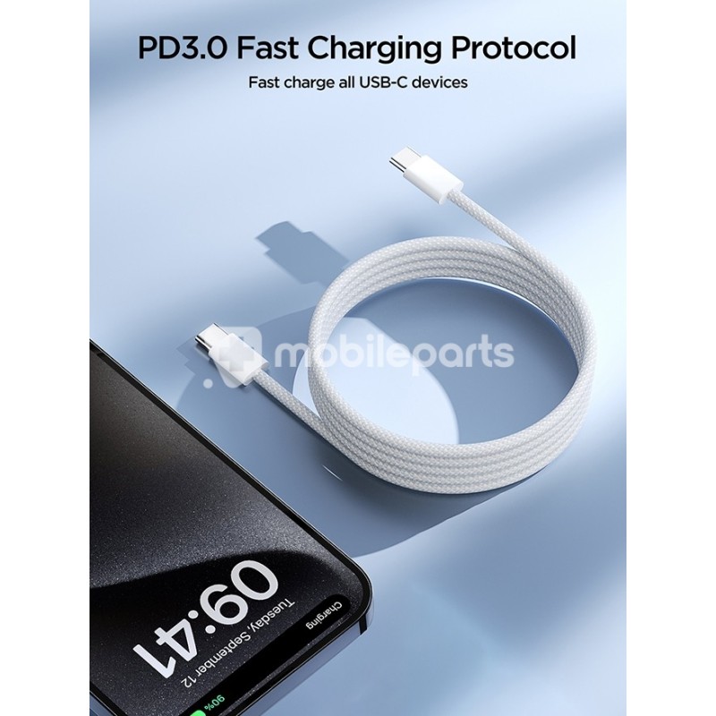 Joyroom S-A45 60W Fast Charging Data Cable (Type-C to Type-C) 1m-White