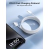 Joyroom S-A45 60W Fast Charging Data Cable (Type-C to Type-C) 1m-White