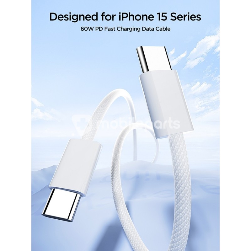 Joyroom S-A45 60W Fast Charging Data Cable (Type-C to Type-C) 1m-White