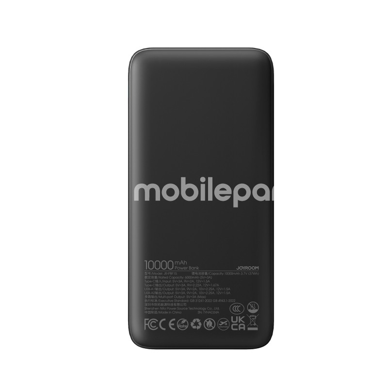 Joyroom JR-PBF15 22.5W LED Fast Charging Power Bank 10000mAh Black