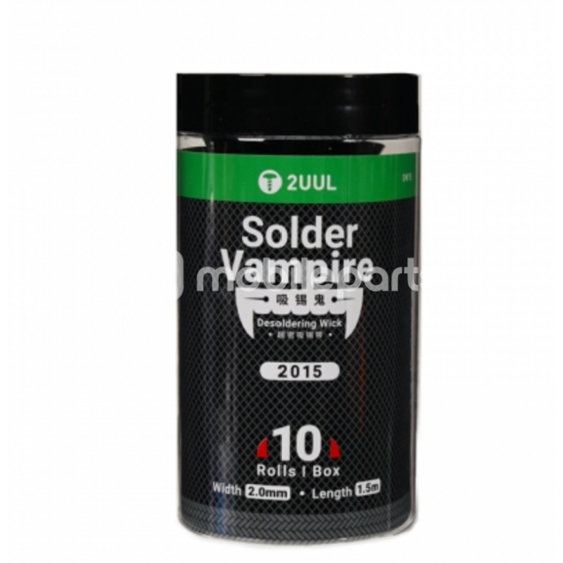 2UUL Ultra Density Solder Vampire Desoldering Wick 2.0mm * 1.5m (10 Rolls-Box)