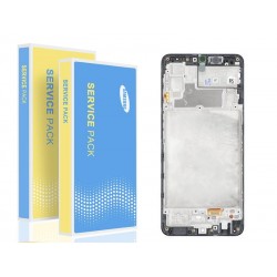 Display Touch + Frame Black Samsung SM-M225 M22 Ori