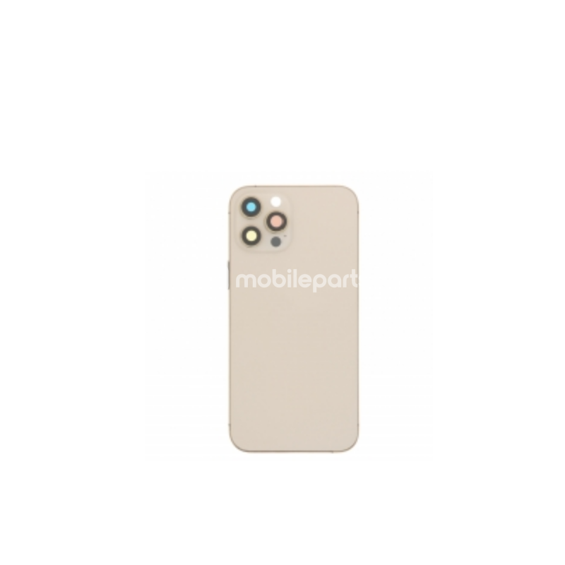 Rear Cover + Middle Frame + Parts Gold iPhone 12 Pro Max No Logo
