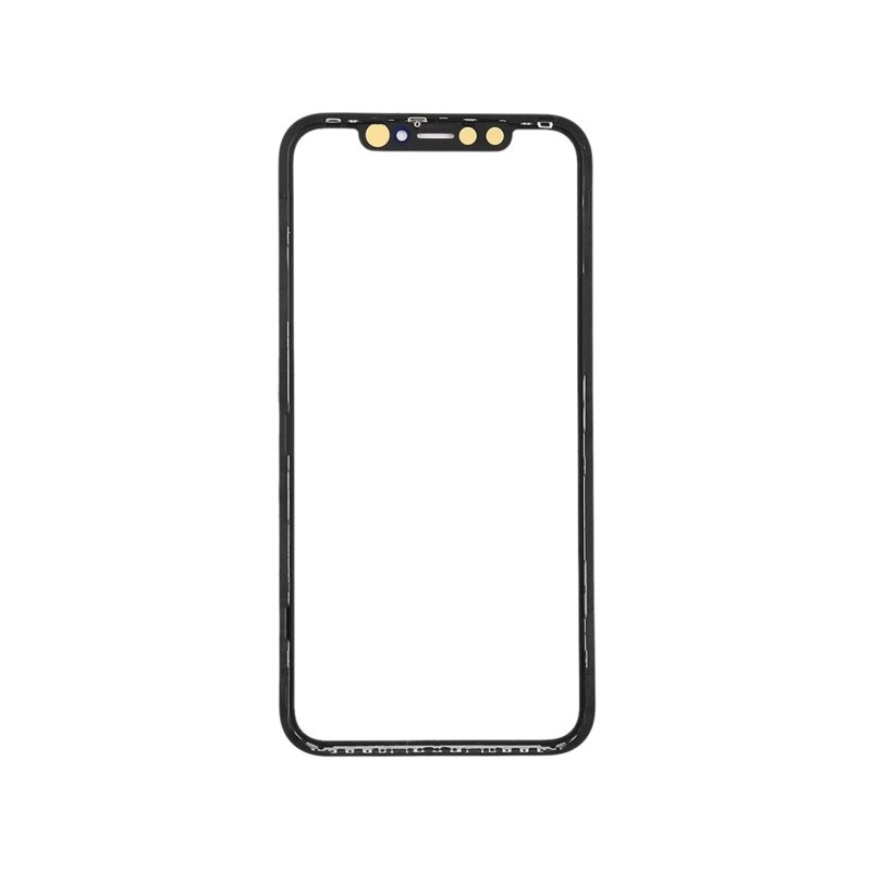 Glass Lens Black + Frame + Oca iPhone XR