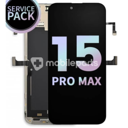 Display Touch + Frame Black iPhone 15 Pro Max Ori (Service Pack)