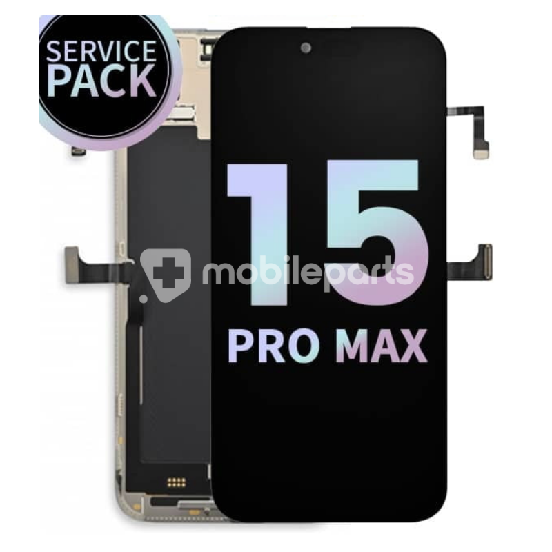 Display Touch + Frame Black iPhone 15 Pro Max Ori (Service Pack)