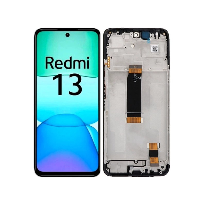 Display Touch + Frame Black Xiaomi Redmi 13 4G (PULLED)