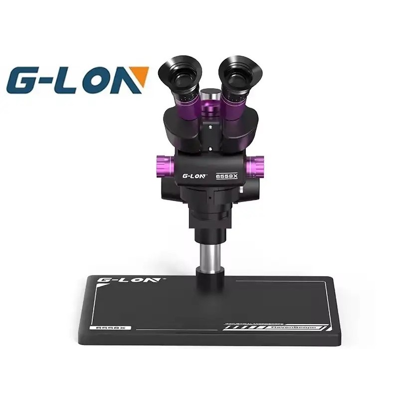 G-Lon Trinocular Microscope 6.5-58X