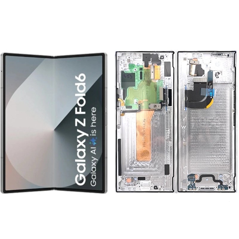 Display Touch + Frame White Samsung SM-F956 Fold6 (Ori)