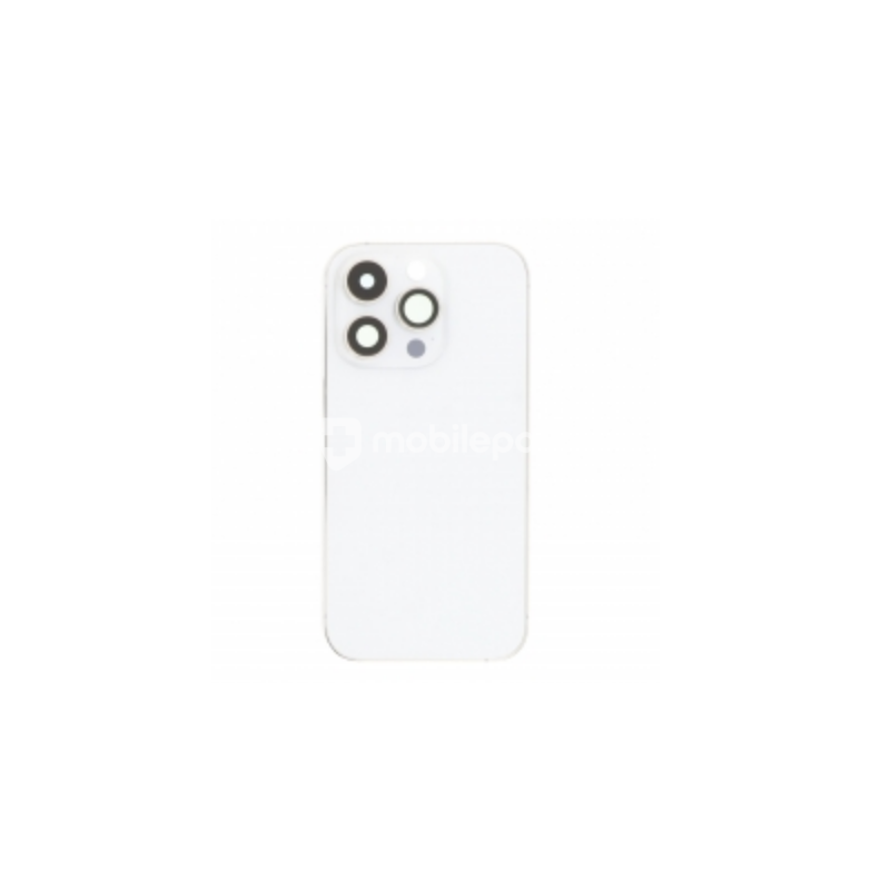 Back Cover + Middle Frame Silver + Side Buttons iPhone 14 Pro