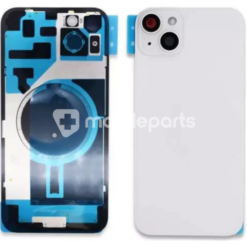 Rear Cover White + Holder + Magnetism Ring iPhone 14 Plus No Logo