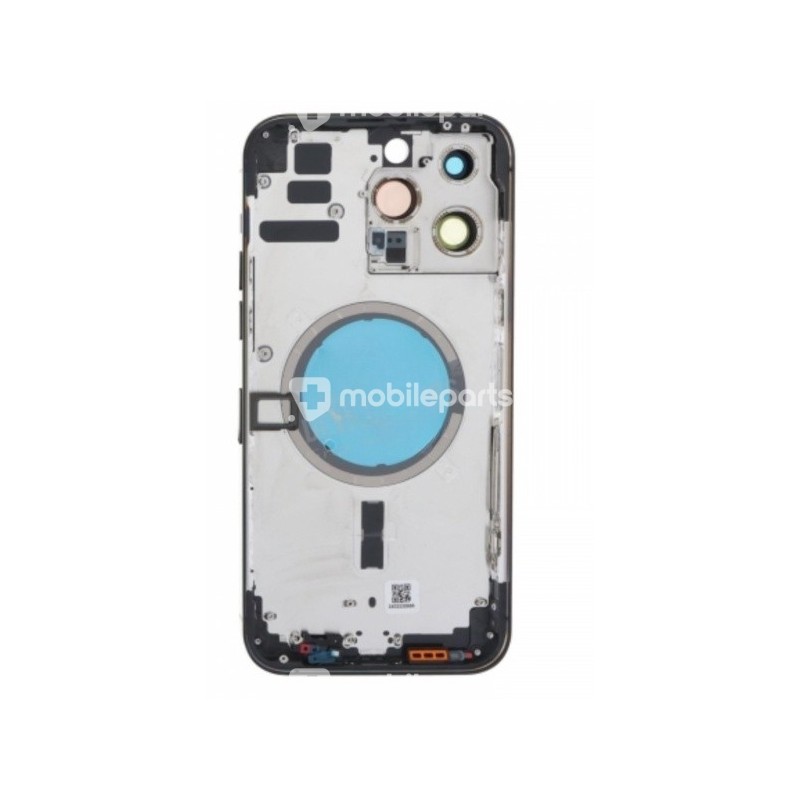 Rear Cover White + Battery Door + Button Side Iphone 14 Pro Max