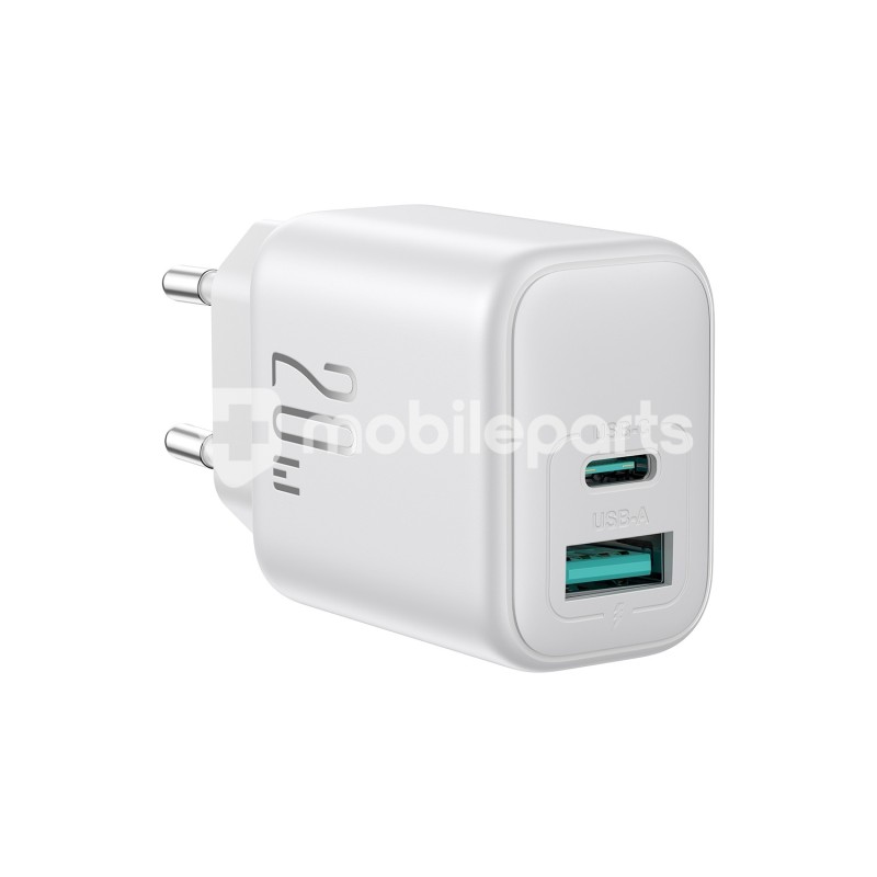 Joyroom JR-TCF21 20W Dual-Port (A+C) Charger-White (EU)