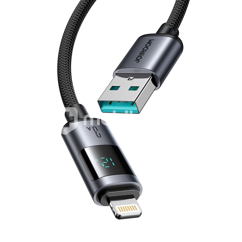 Joyroom S-A16 Pro Prism Series 3A USB-A to Lightning Digital Display 1.2m-Black